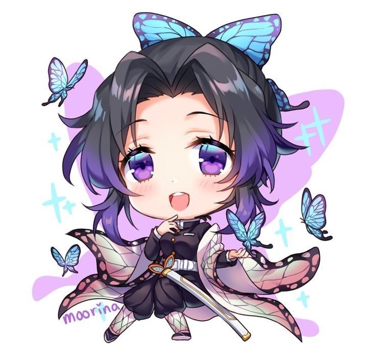 Hình Kochou Shinobu chibi dễ thương