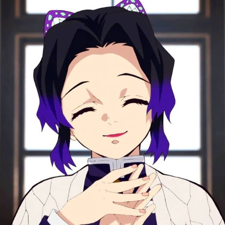 Hình Kochou Shinobu cười xinh xắn