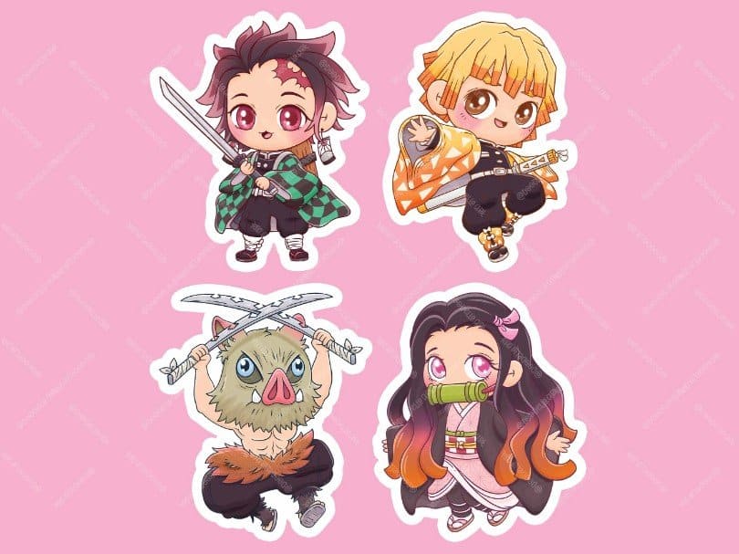 Hình NV Lưỡi Gươm Diệt Quỷ Chibi Đẹp
