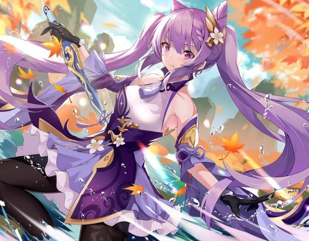Hình Nền Keqing Full HD Dễ Thương
