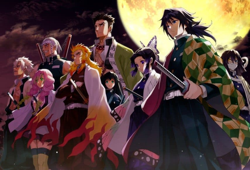 Hình Nền Kimetsu Yaiba Ánh Trăng Ngầu Đẹp