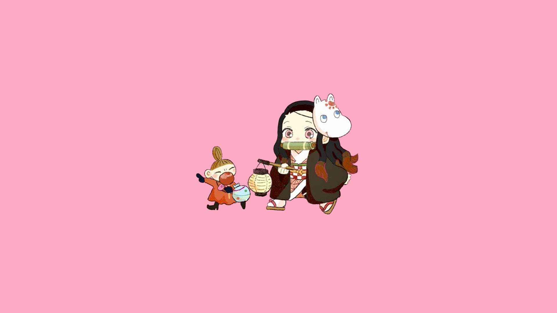 Hình Nền NV Thanh Gươm Diệt Quỷ Chibi Cute