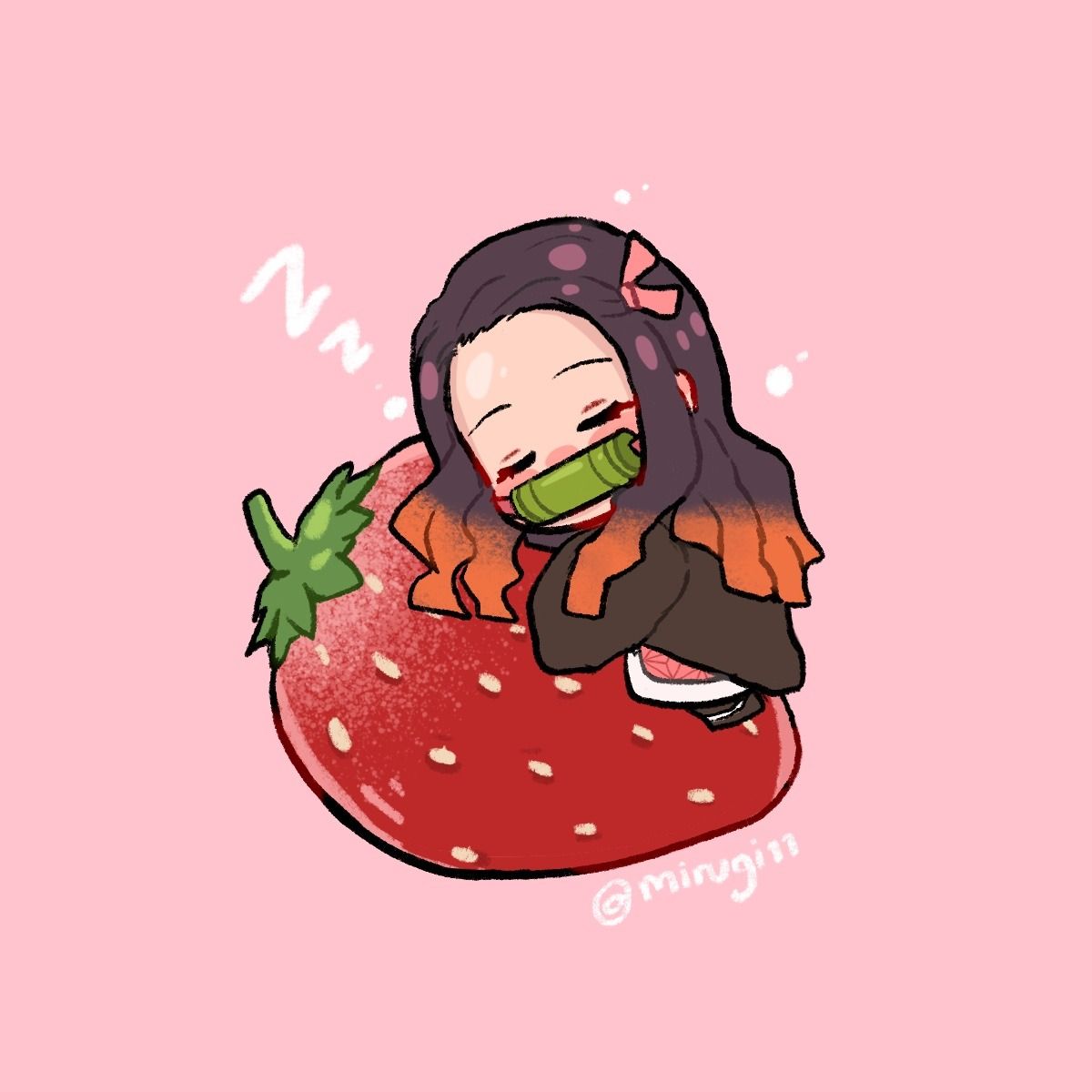 Hình Nền Nezuko Cực Cute Chibi