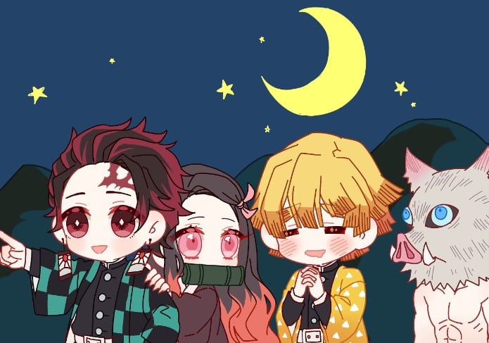 Hình Nền Nezuko Cute Chibi