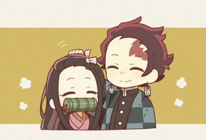 Hình Nền Nezuko Và Anh Trai Cute Chibi