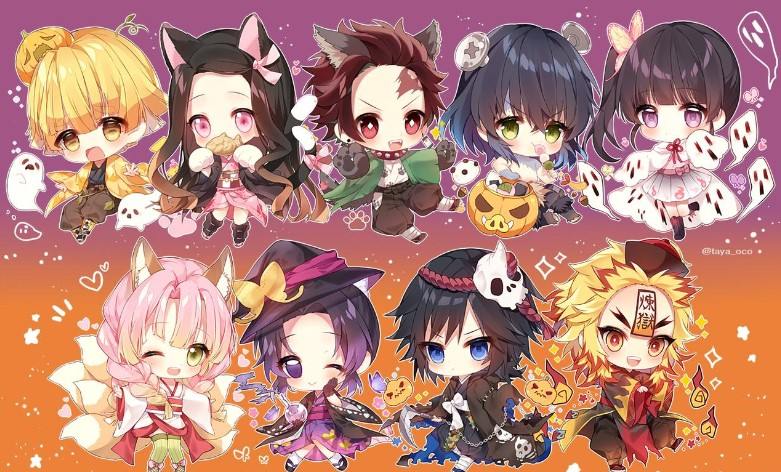 Hình Nền Thanh Gươm Diệt Quỷ Chibi Dễ Thương Nhất