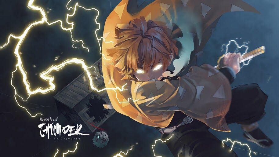 Hình Nền Zenitsu Anime Ngầu Xịn