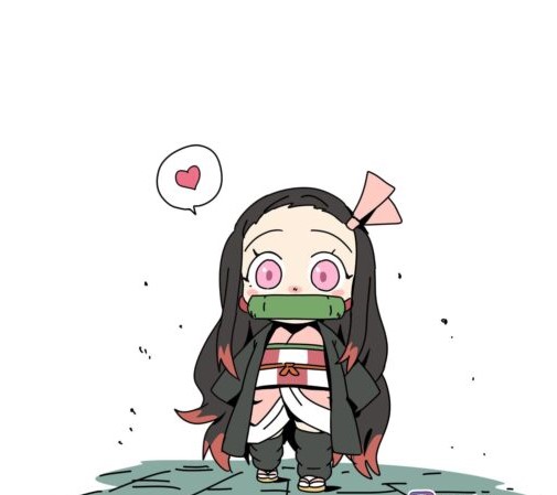 Hình Nezuko Chibi Dễ Vẽ
