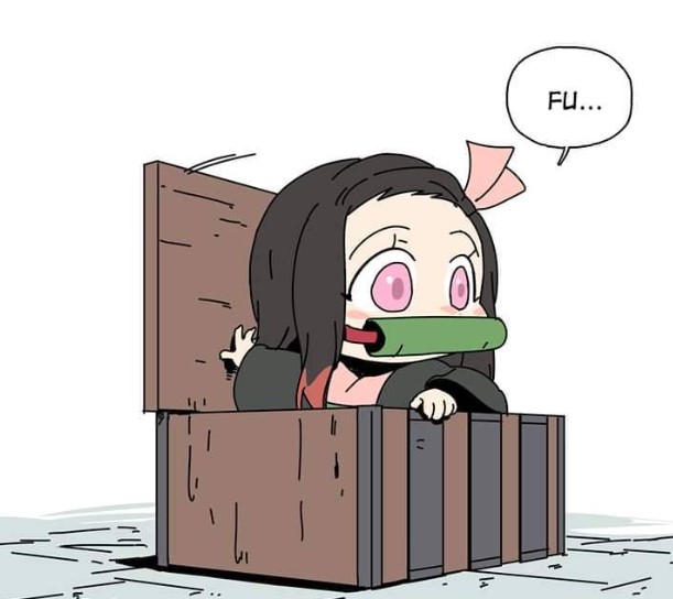 Hình Nezuko Cute Chibi Dễ Vẽ