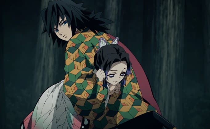 Hình Shinobu và Tomioka ấn tượng
