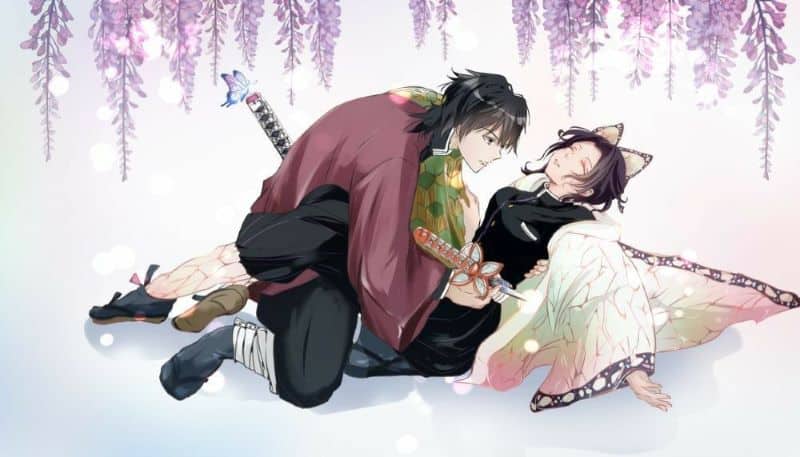 Hình Shinobu và Tomioka chết ấn tượng