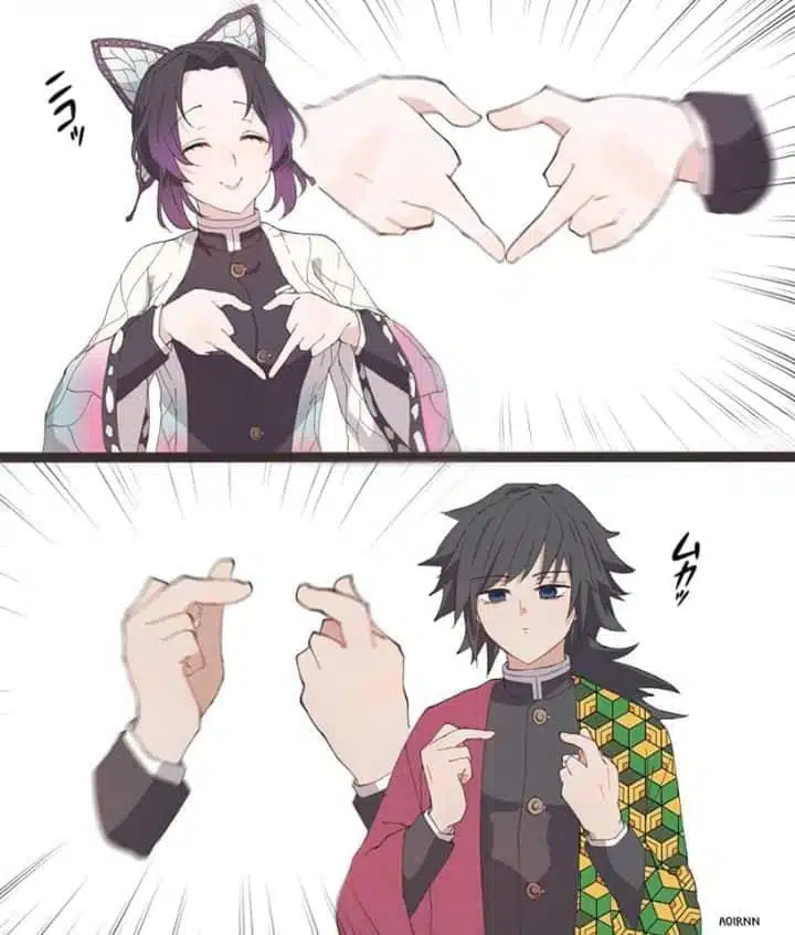 Hình Shinobu và Tomioka lãng mạn nhất