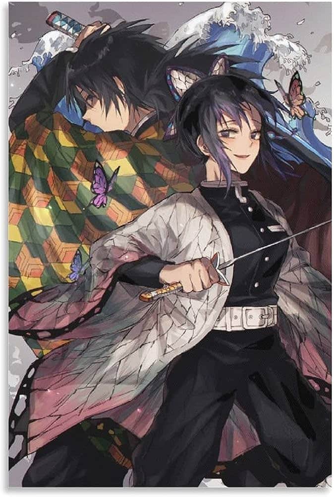 Hình Shinobu và Tomioka ngầu chất nhất