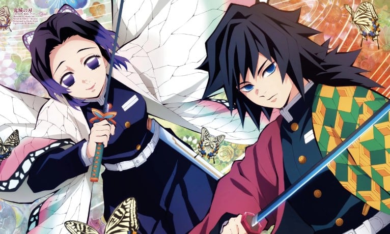 Hình Shinobu và Tomioka ngầu đẹp