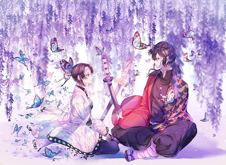 Hình Shinobu và Tomioka vô cùng đẹp