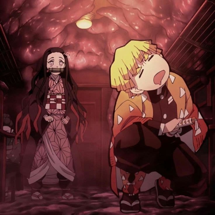 Hình Trong Anime Nezuko Và Zenitsu
