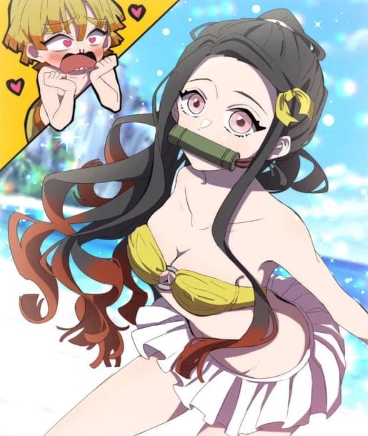 Hình Vẽ Nezuko Sexy