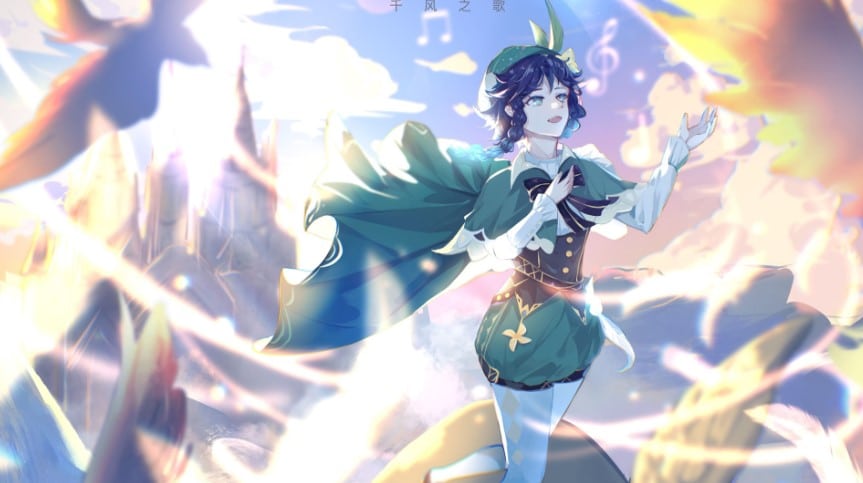 Ảnh Venti Anime Đẹp
