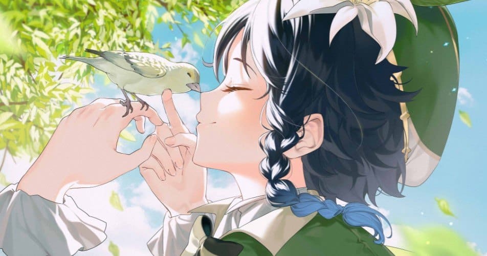 Hình Venti Phong Cách Anime