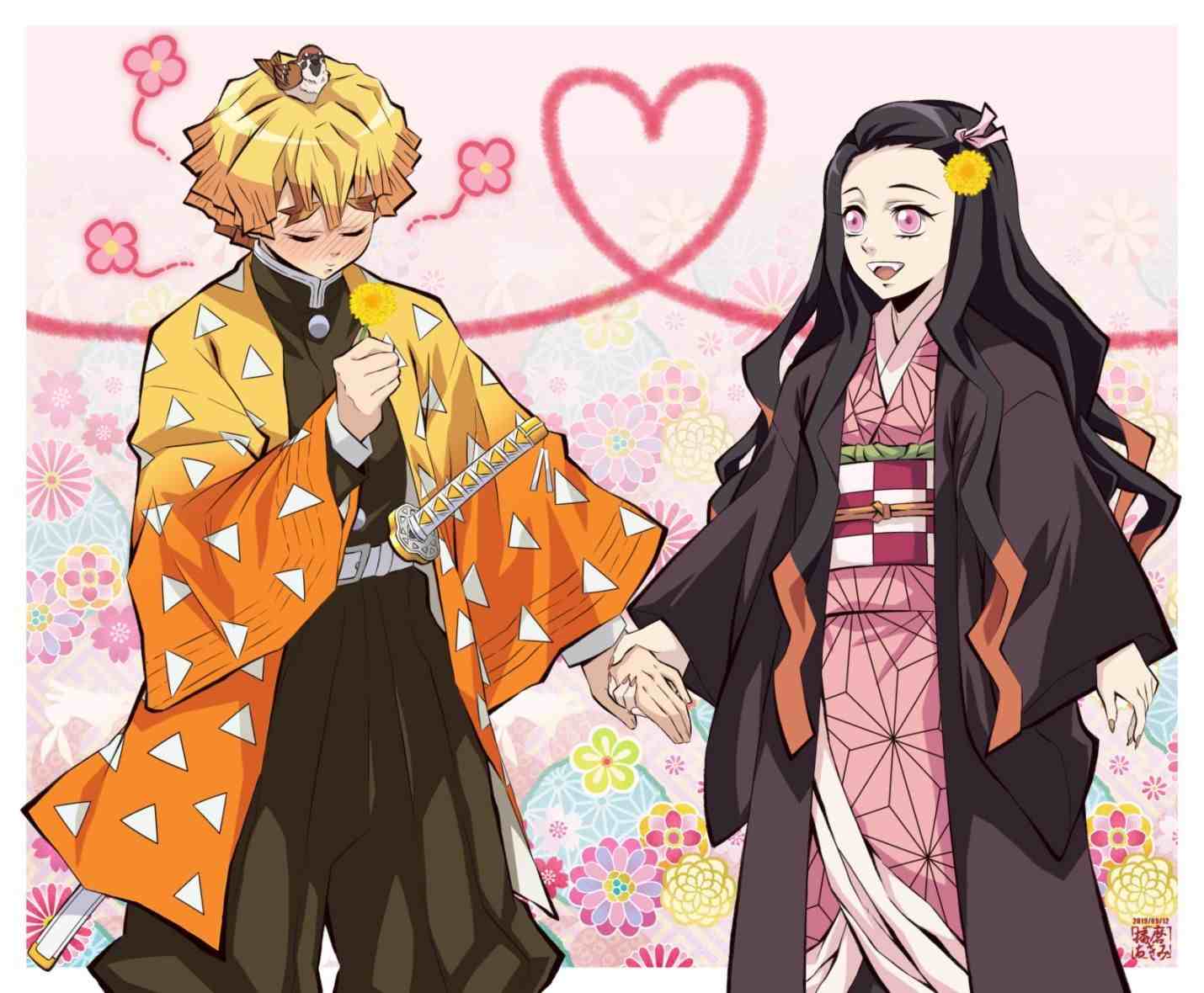 Hình Zenitsu Và Nezuko Đẹp, Dễ Thương