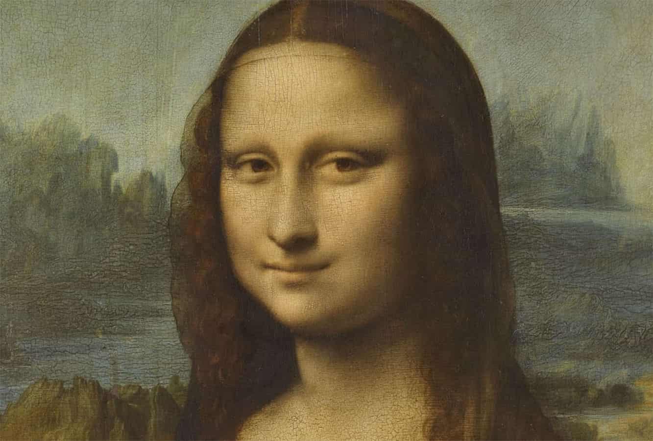 Hình ảnh cận cảnh Mona Lisa gốc