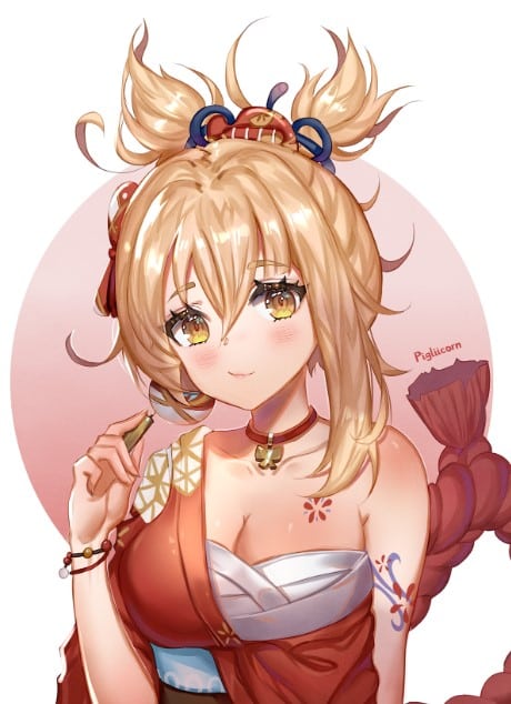 Hình avatar Yoimiya Genshin Impact dễ thương