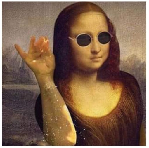 Hình chế Mona Lisa ngầu lòi