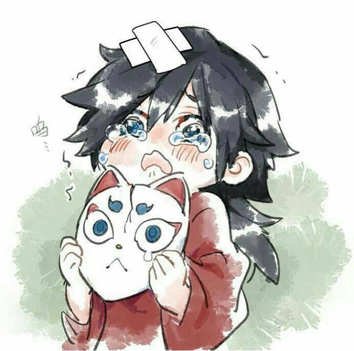 Hình chibi Tomioka Khóc