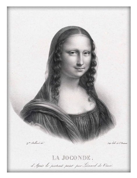 Hình vẽ Mona Lisa độc đáo