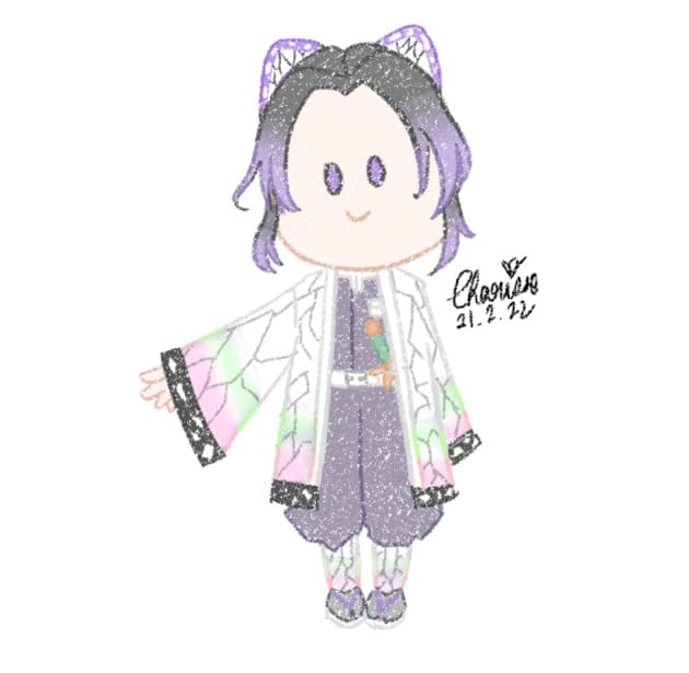 Hình vẽ Shinobu chibi siêu cute