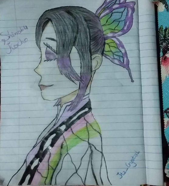 Hình vẽ Shinobu hài hước