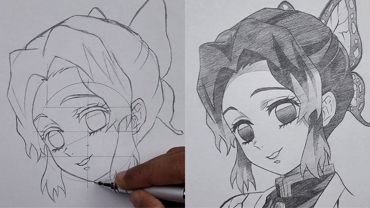 Hình vẽ Shinobu siêu đẹp