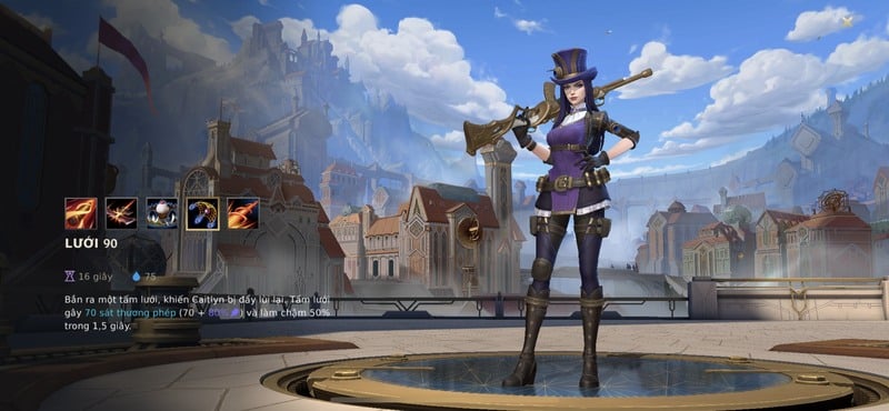 Khống Chế Ngăn Caitlyn Dùng Chiêu Lưới 90