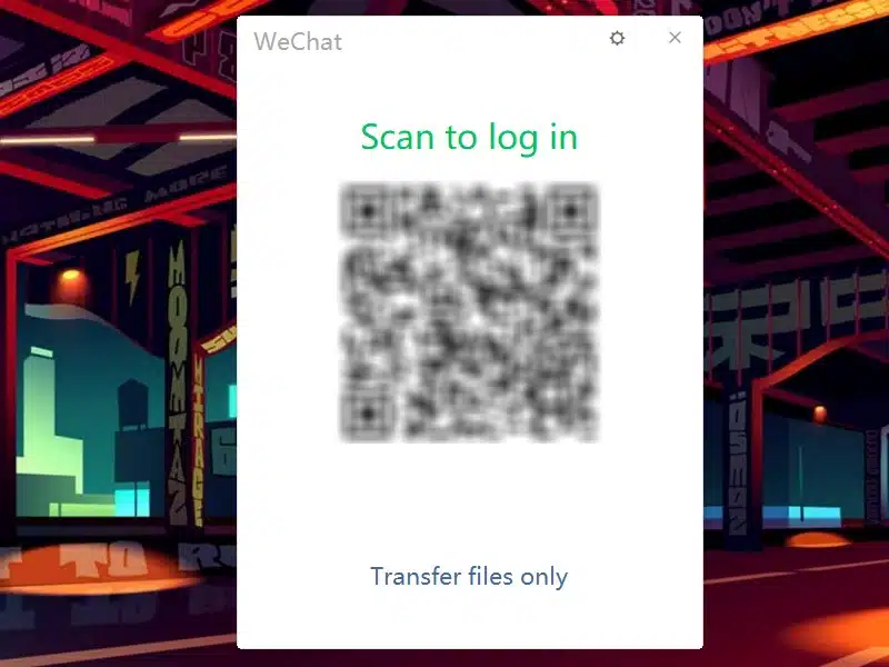Lúc này ứng dụng yêu cầu bạn Scan mã QR để đăng nhập