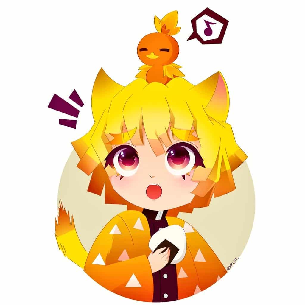Nhan Vat Zenitsu Cute
