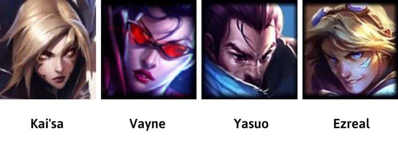 Những Tướng Khắc Chế Caitlyn