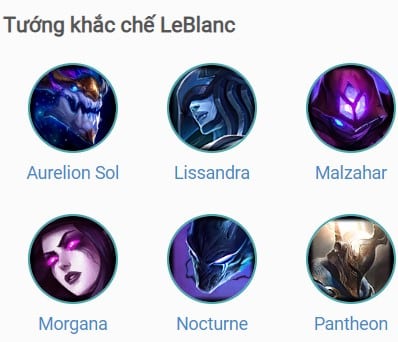 Những Tướng Khắc Chế Leblanc