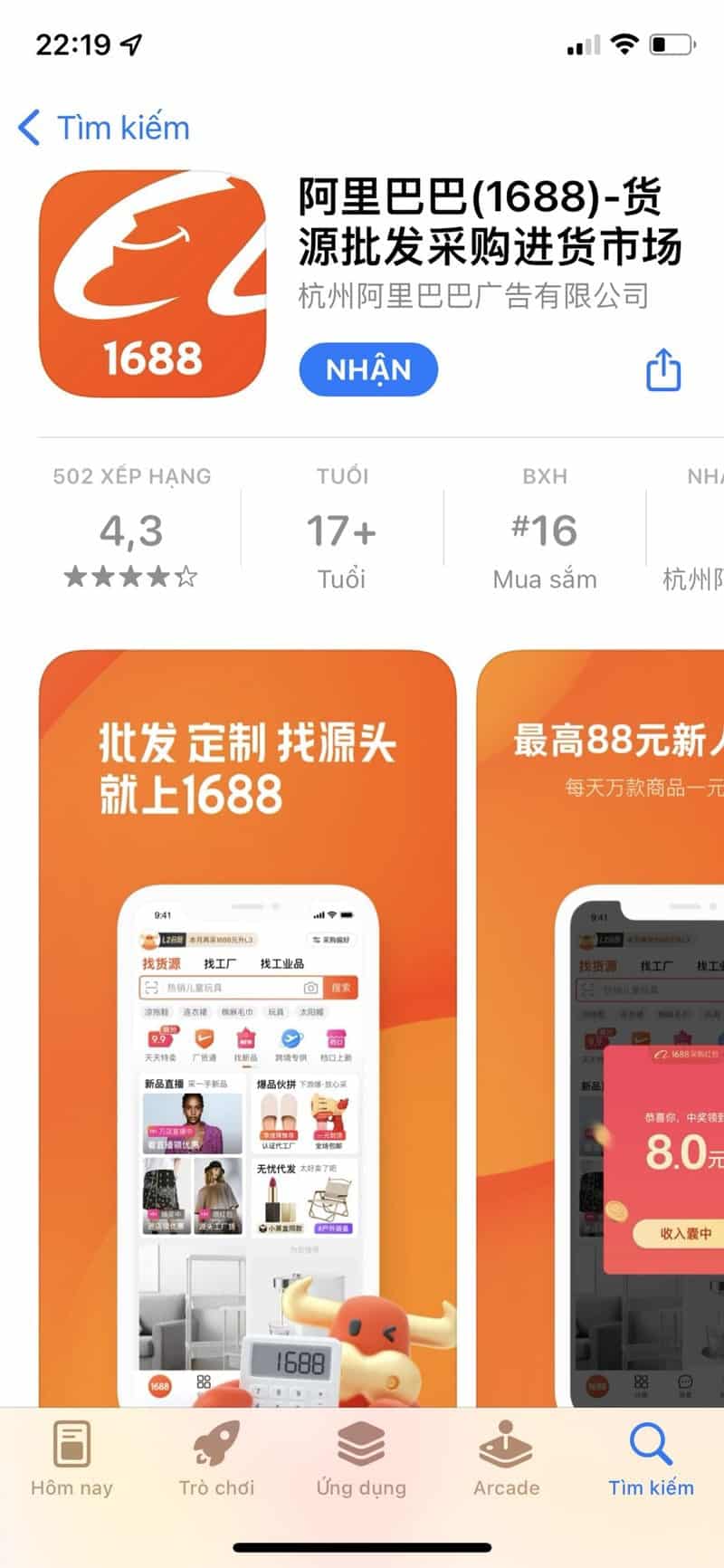 Tải app về điện thoại