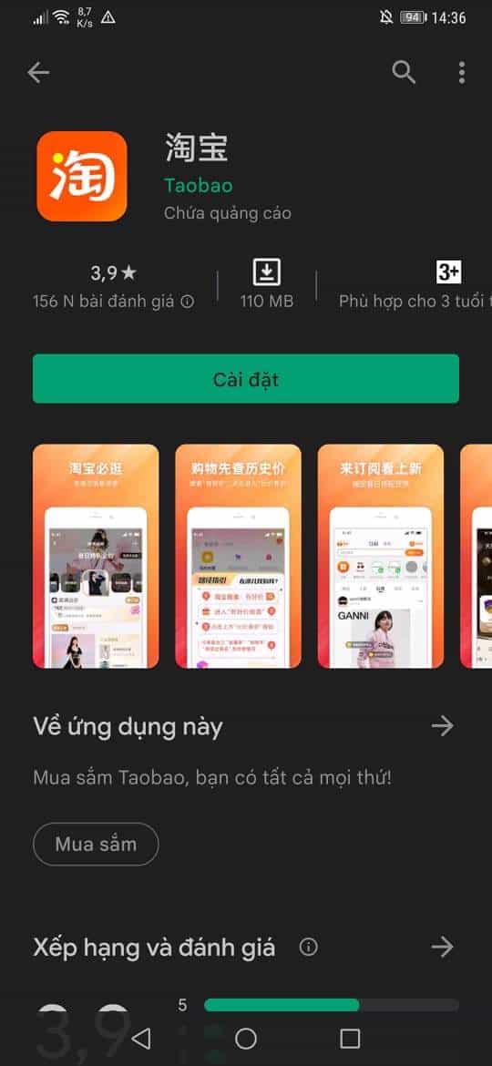 Tải về App Taobao trên điện thoại Android và iOS