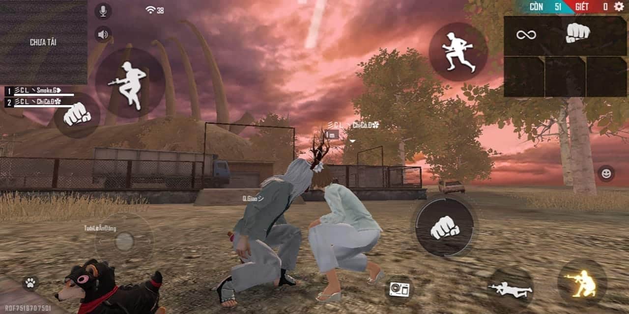 Tặng bạn hình free fire nữ chụm đầu