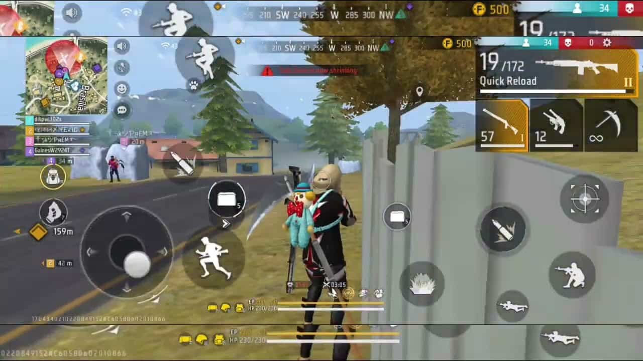 Tặng thêm bạn hình chơi Free Fire ngầu lòi