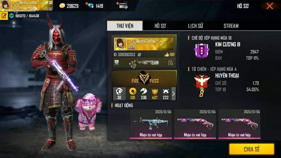 Tặng thêm cho bạn ảnh free fire đầu quỷ kiếm dạ xoa