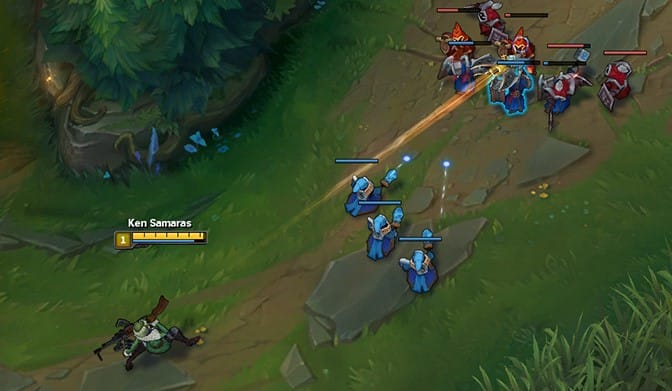 Tạo Điều Kiện Để Rừng Gank Caitlyn