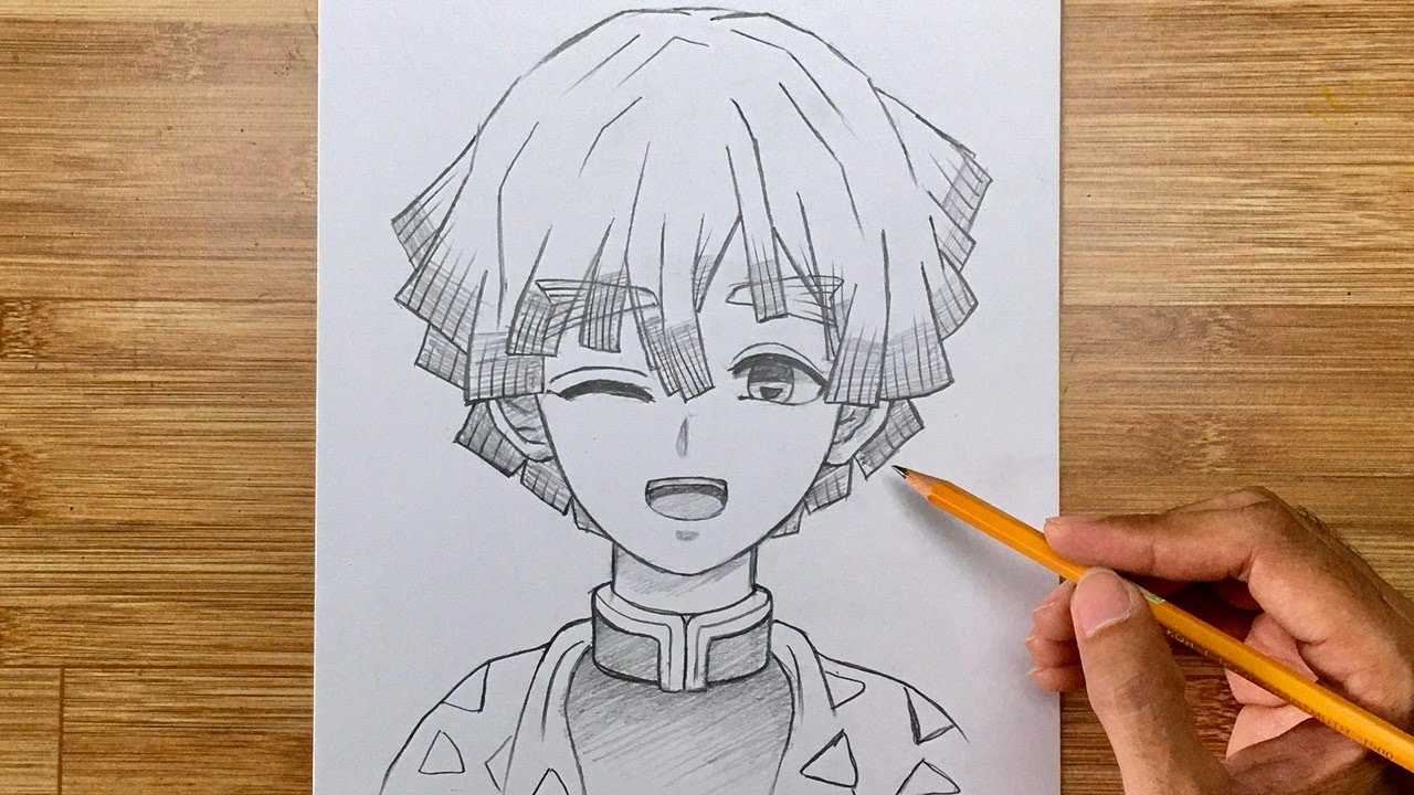 Vẽ NV Anime Zenitsu Đẹp