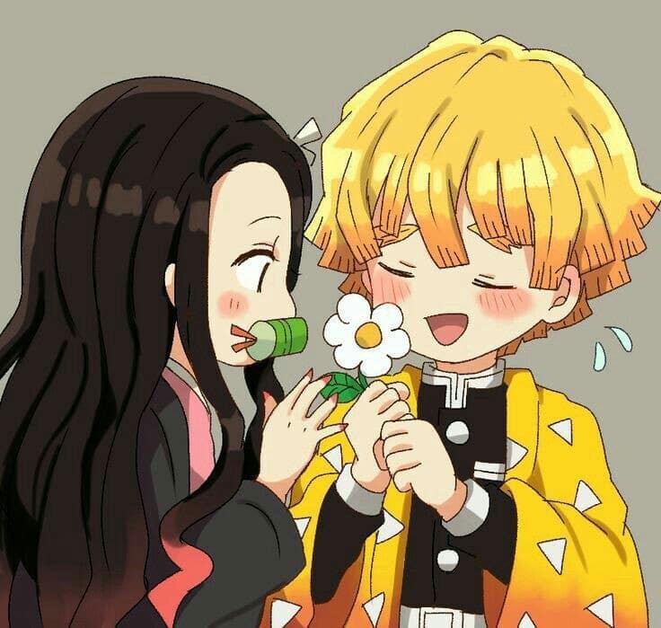 Zenitsu Và Nezuko Cực Cute