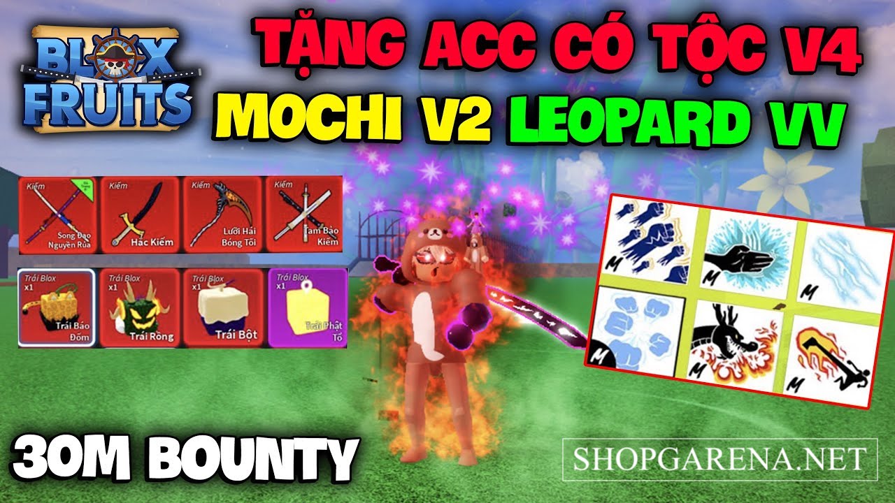 Acc Blox Fruit Free Co Mochi v2 Yoru Kitsune Toc v4 Level