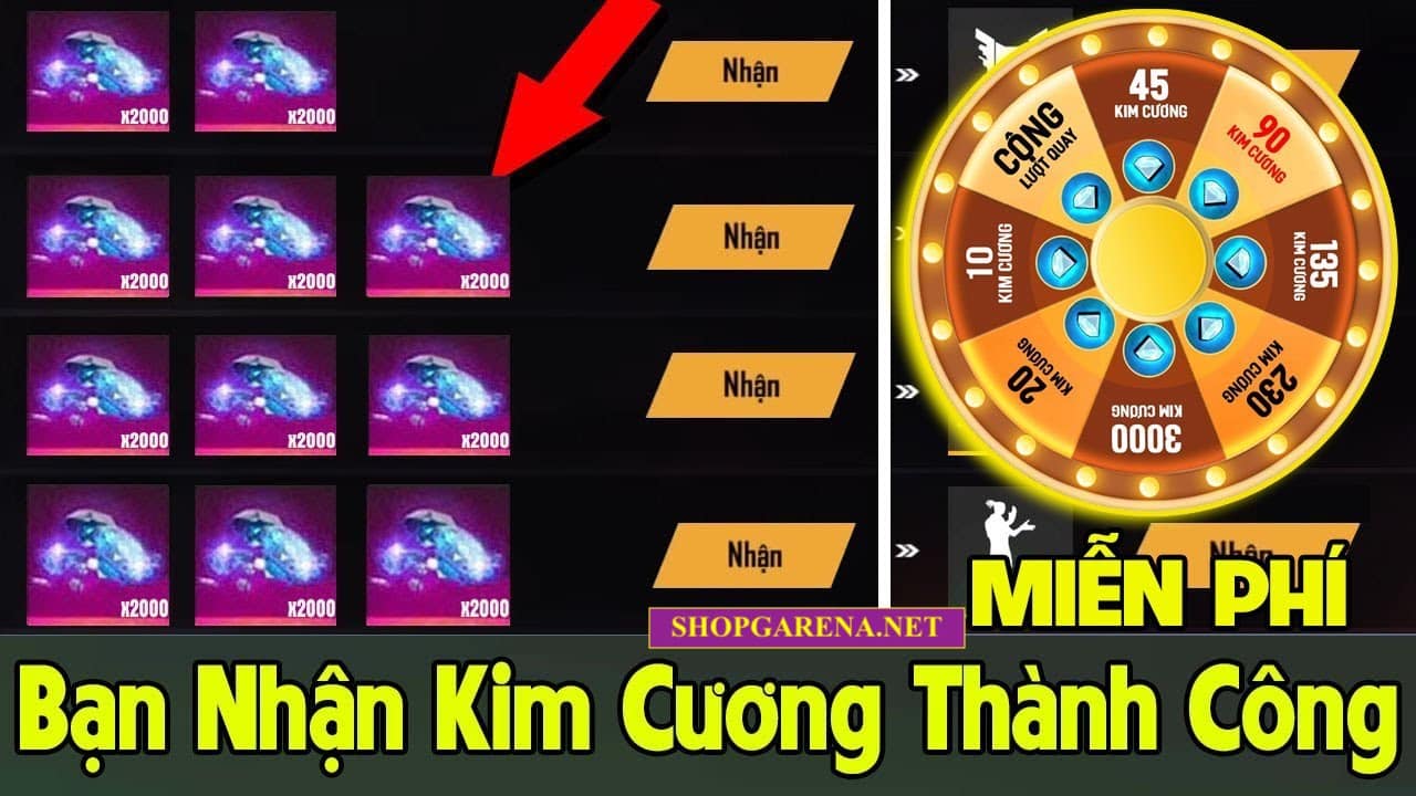 Vong Quay Kim Cuong Mien Phi 0d