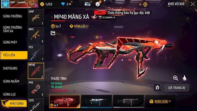 Ảnh acc ff full skin súng lv7 đẹp