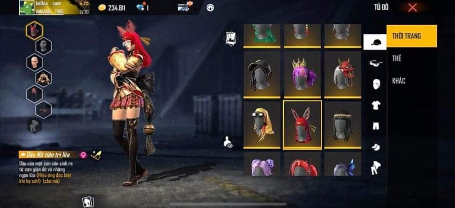 Ảnh nick FF nữ giàu chất
