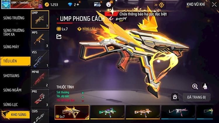 Gửi đến bạn hình acc ff full skin súng lv7 cực ngầu